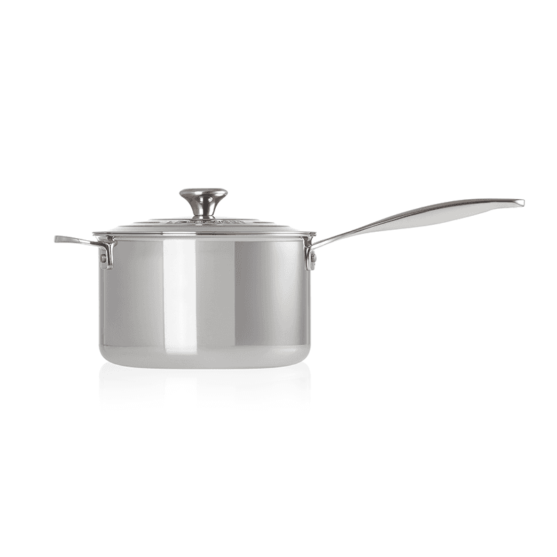 Signature Uncoated Saucepan with lid, 20cm, stainless steel