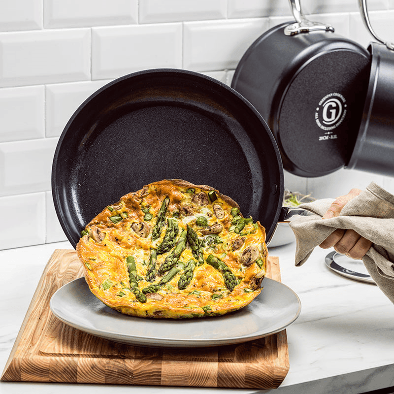 Barcelona Pro Non-Stick  Pancake Pan, 28, Black