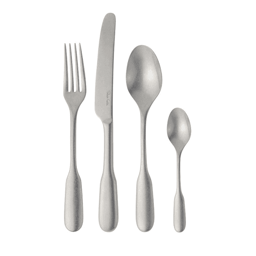 Image showing the Fiddle Vintage 24 Piece Cutlery Set, Stainless Steel product.