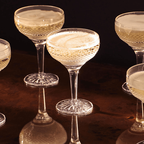 Image showing the Huxley Set of 4 Coupe Glasses, 180ml, Clear product.