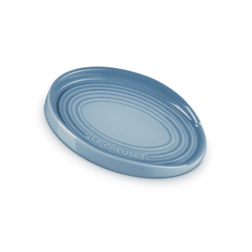 Image showing the Stoneware Oval Spoon Rest, 15cm, Chambray product.