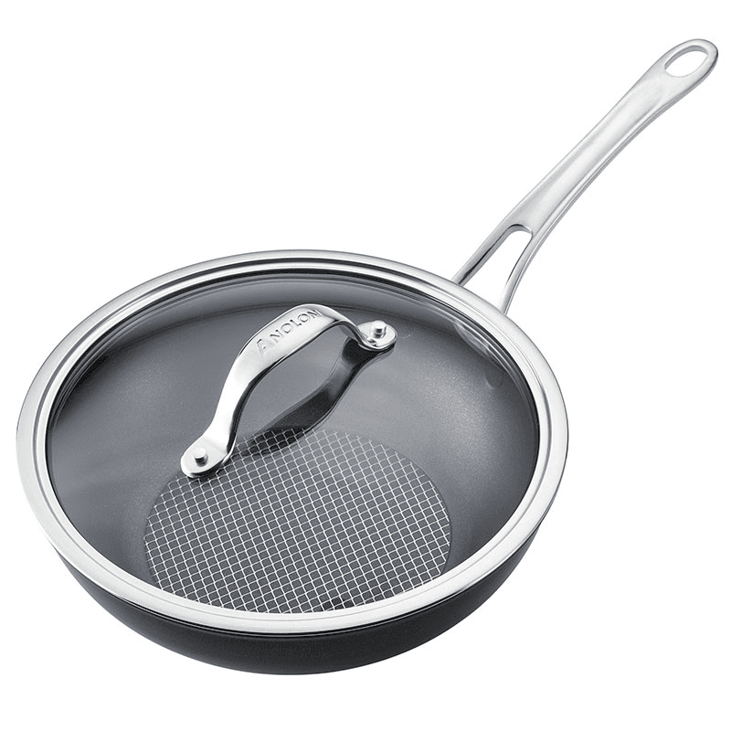 Anolon X Stirfry Pan, 25cm, Black