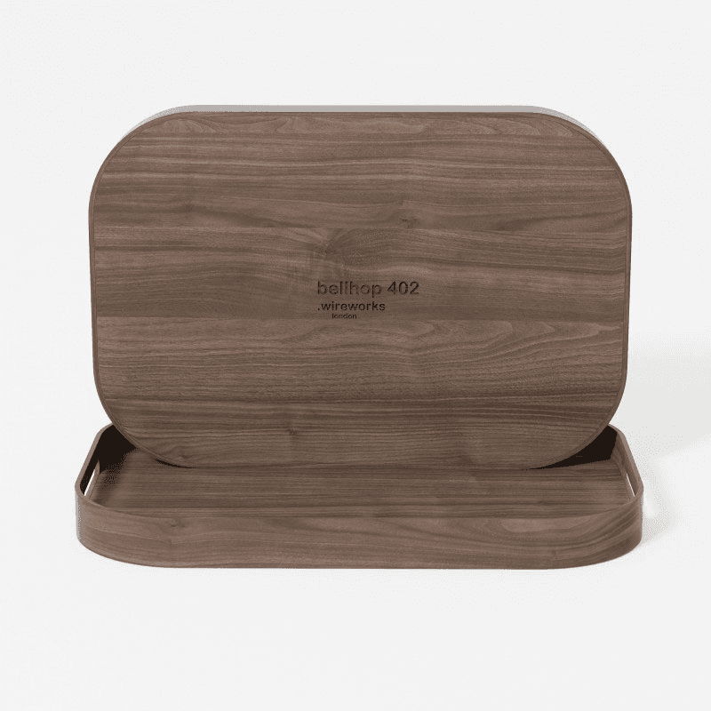 Bellhop 402 Rectangular Tray, Walnut
