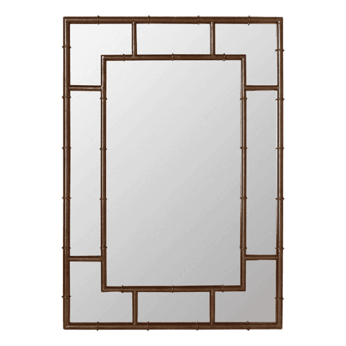 Image showing the Airi Mirror, L71 x W100cm, antique gold metal product.