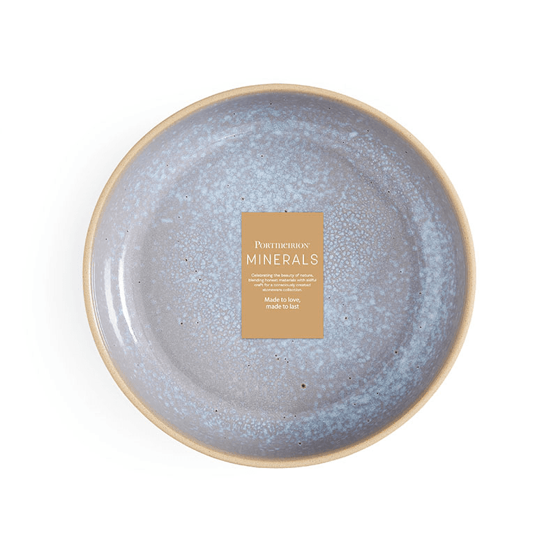 Minerals Set of 4 Low Bowls, D22cm, Aqua