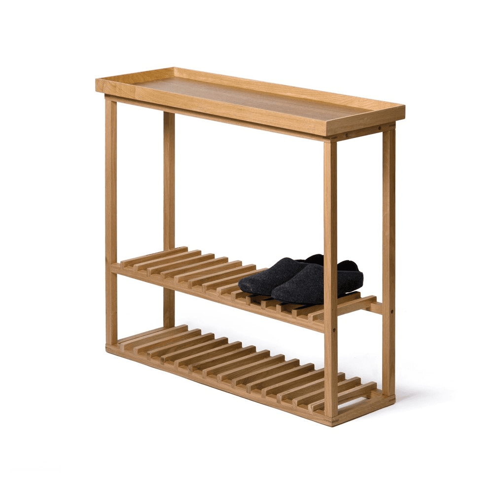 Hello Storage table, H74.4 x W81 x D28cm, Oak
