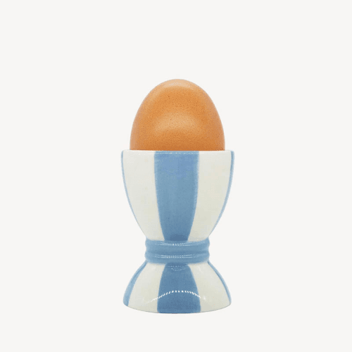 Image showing the Striped Egg Cup, Blue product.