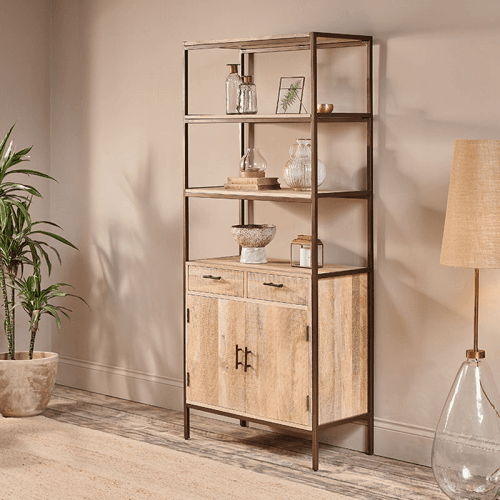 Image showing the Dasai Mango Wood Storage Unit, Natural product.