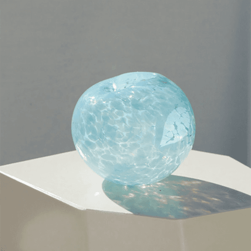 Image showing the Dewdrop Vase, D14cm, Lichen product.
