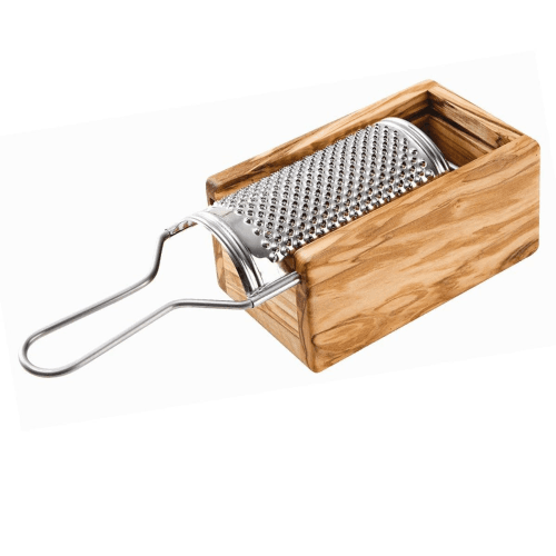 Image showing the Parmesan grater, L25 x W8.5 x D7.5cm, Wood And Stainless Steel product.