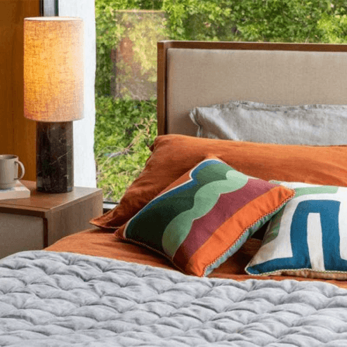 Image showing the Velvet Double / King Quilt, Grey product.