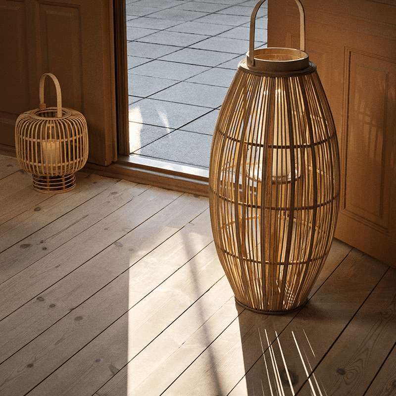 Aleta Lantern, D39 x H77.5cm, Natural