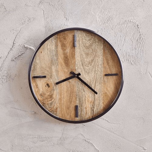Image showing the Alomi Clock, D41cm, Natural product.