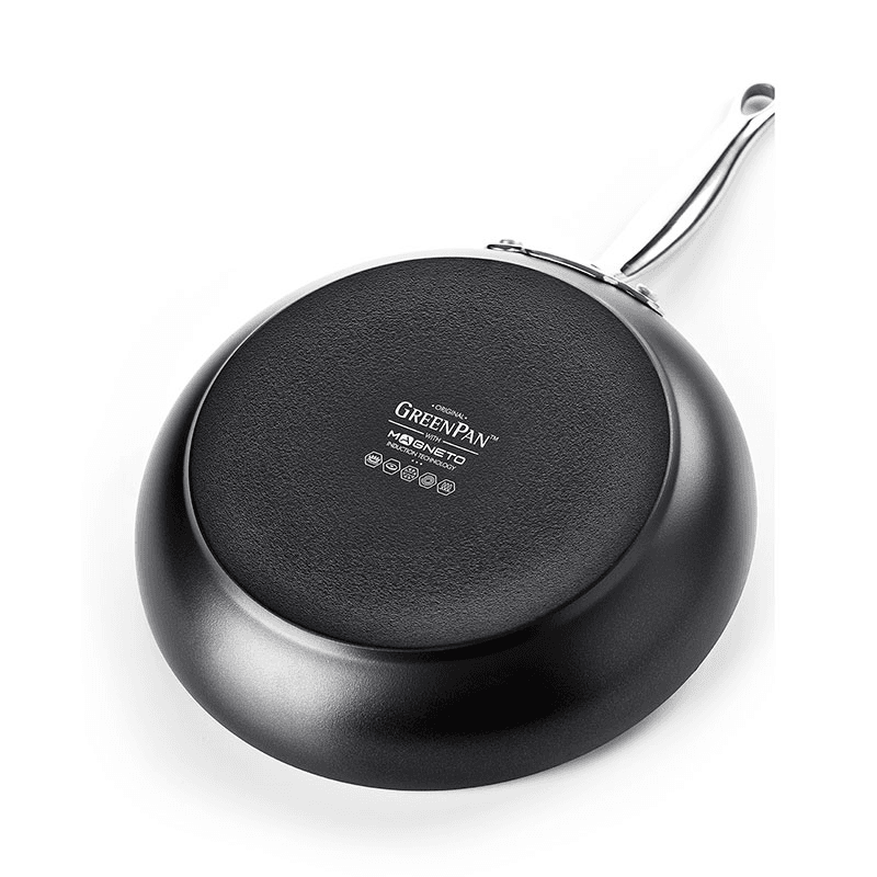 Barcelona Black Ceramic Non-stick Open Frying Pan, 32cm, Black