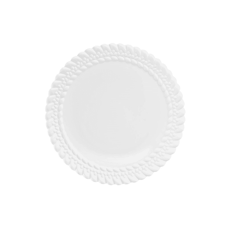 Babylone Dessert Plate , D21cm, White