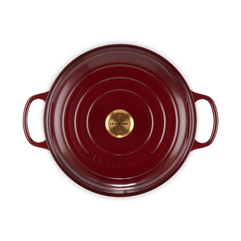 Signature Cast Iron Shallow Casserole, 30cm, Garnet