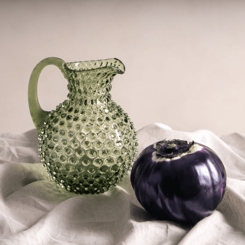 Hobnail Jug, 2l, Olive Green