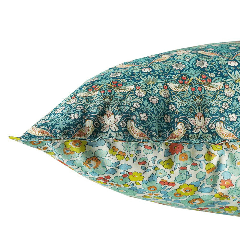 Strawberry Thief Duvet Set, Super King, Green