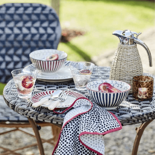 Image showing the Kintaro Set of 4 Side Plates, D21cm, Indigo product.