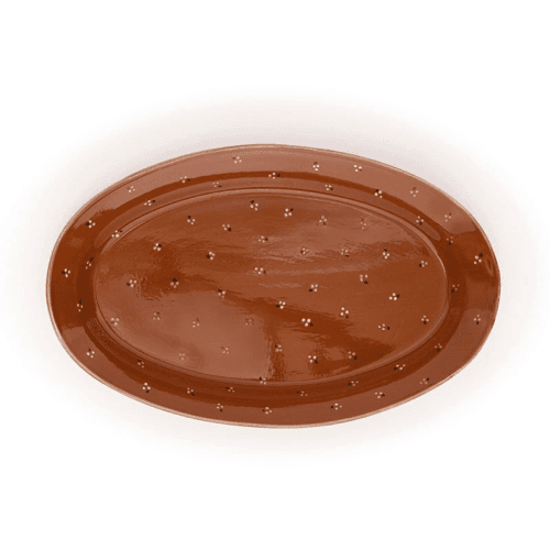 Image showing the Dotty Serving Platter, L38cm, Terracotta product.