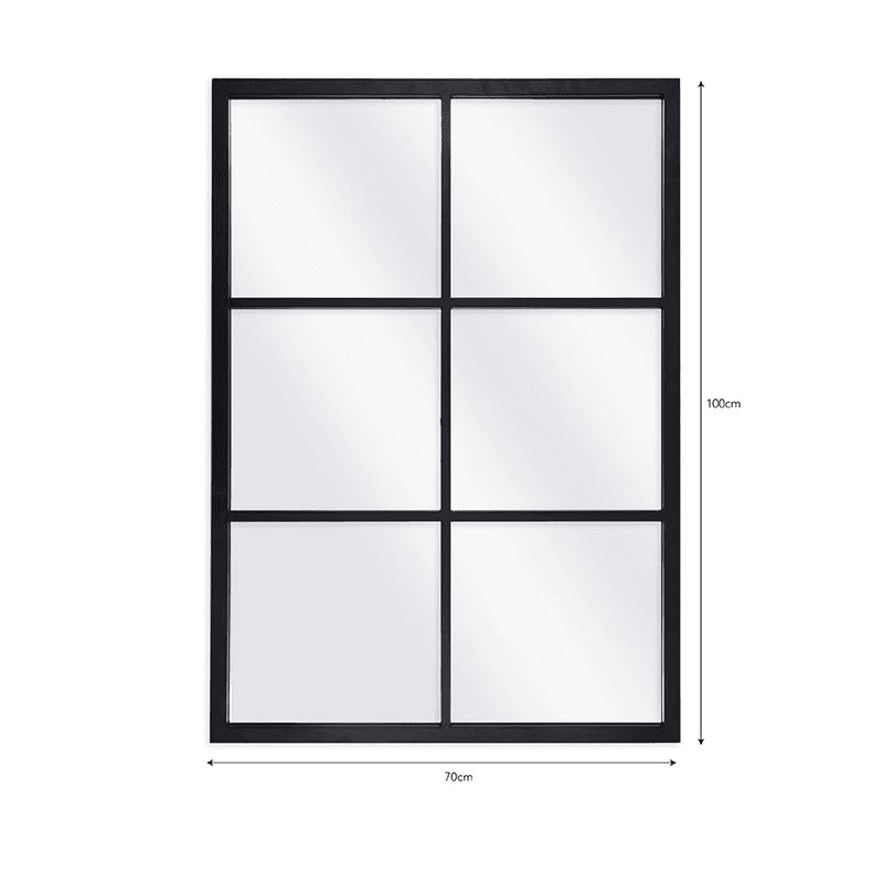Fulbrook Mirror, 70 x 100cm, Powder Coated Steel