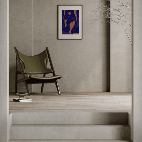 Image showing the Mujer y Calor 01 Art Print, 50 x 70cm product.