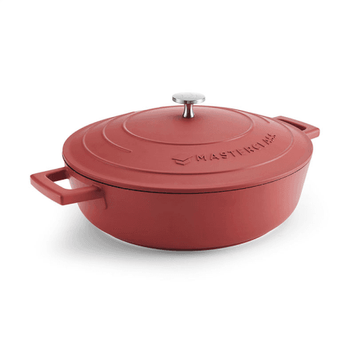 Image showing the Shallow Casserole Dish, 4L, Red product.