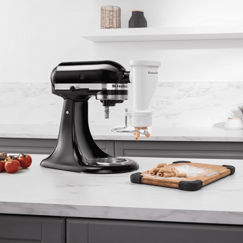Pasta shape press, white