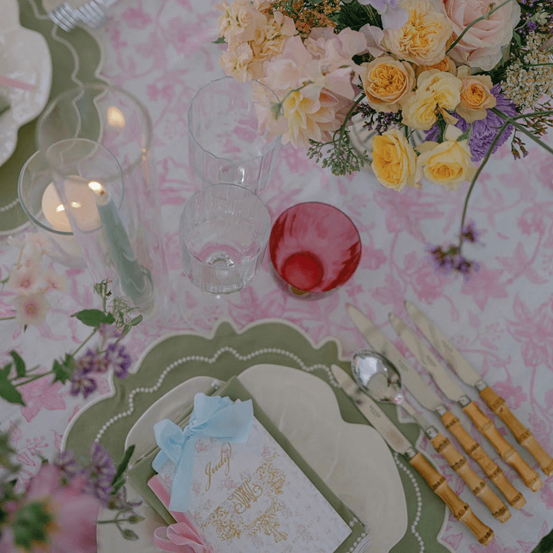Allegra Tablecloth, 145 x 310cm, Pink