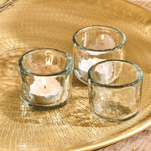 Image showing the Irda Set of 3 Small Tealights, Clear product.
