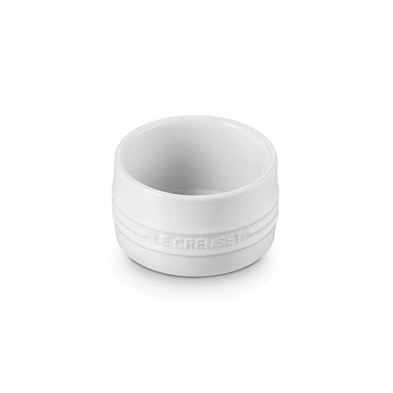 Stoneware Stackable Ramekin, White