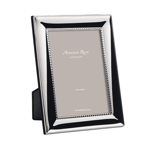 Image showing the Beaded Photograph frame, 8 x 10", Silver product.