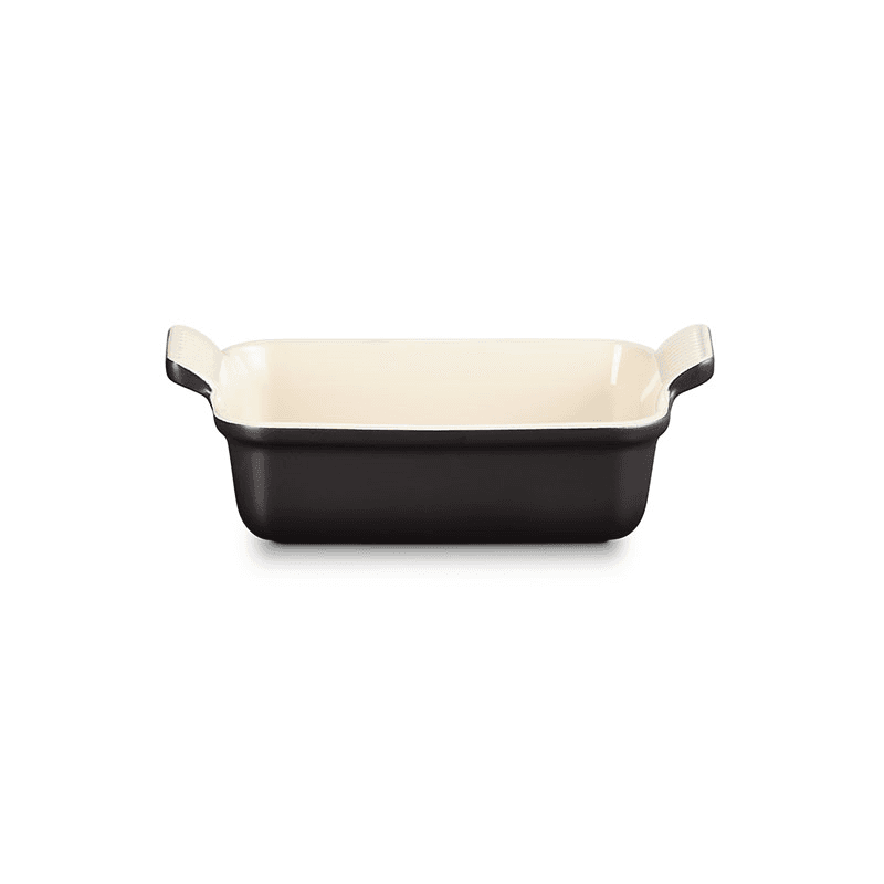 Stoneware Rectangular Dish - 19cm; Satin Black
