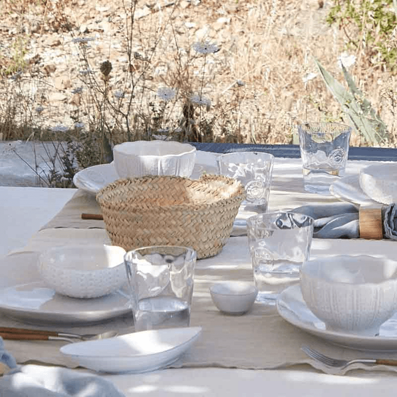 Aparte Set of 4 Trays, D19cm, White