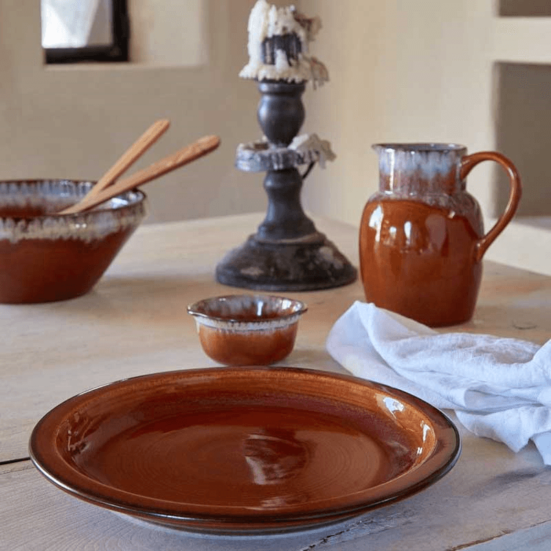 Poterie Set of 6 Round Ramekins, D9cm, Caramel Latte