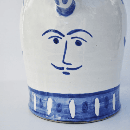 Image showing the Côte d'Azur Collection Hilarie Hand Glazed Ceramic Table Lamp Base Only, Blue product.