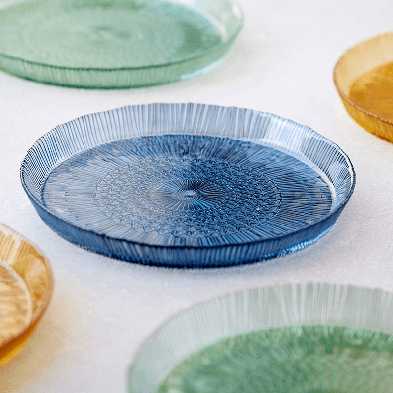 Kusintha Serving Dish, D30cm, Blue