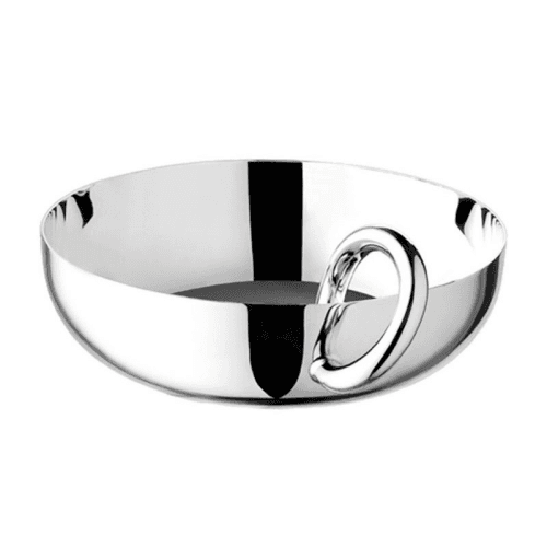Image showing the Vertigo Bowl with bangle, 12cm, Christofle Silver product.
