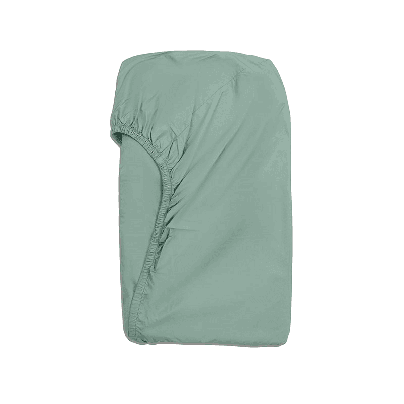 Perfect Sateen Fitted Sheet, Superking, Sage Green