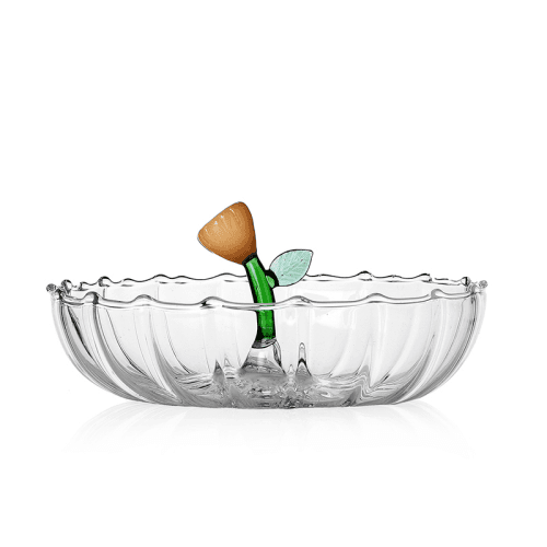 Image showing the Botanica Flower Saucer, H7 x D16cm, Amber product.