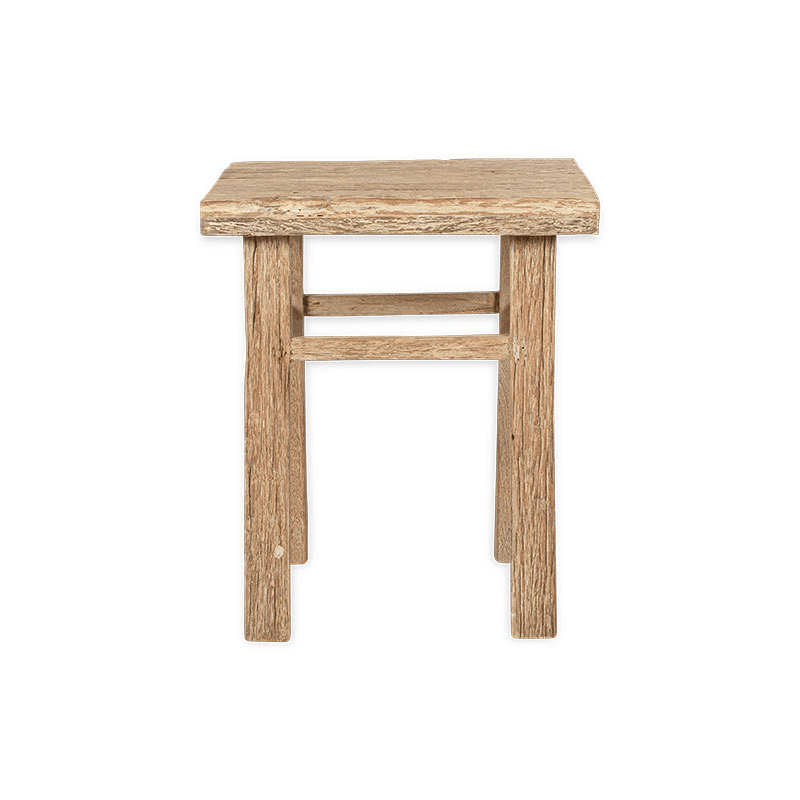 Ibo Reclaimed Wood Side Table, Natural