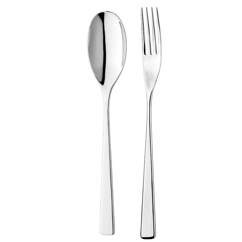 Serving Fork & Spoon Set, Tilia Mirror Finish
