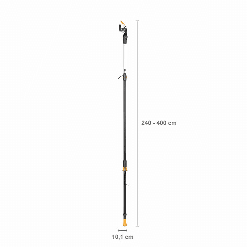 PowerGear Telescopic Tree Pruner, L230 x W11 x D7.5cm, Black and Orange