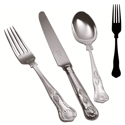 Image showing the Kings Table fork, Stainless Steel product.