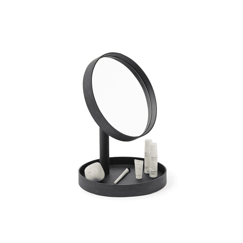 Look Magnify Mirror, H37 x D25cm, Black