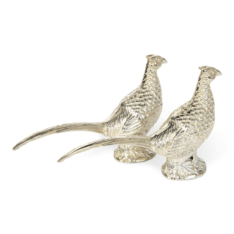 Pheasant Salt and Pepper Set, D11 x H6cm, Silver