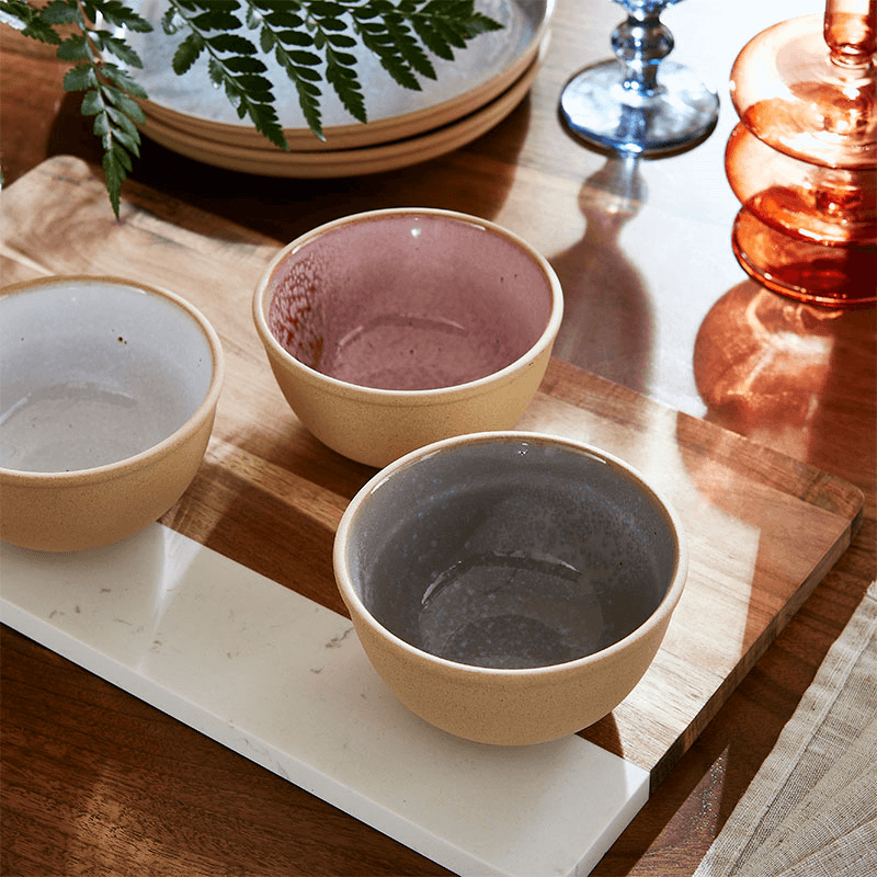 Minerals Set of 4 Bowls, D11.5cm, Aqua
