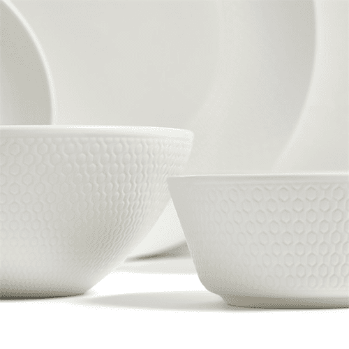 Image showing the Gio 10 Piece Dinnerware Set, White product.