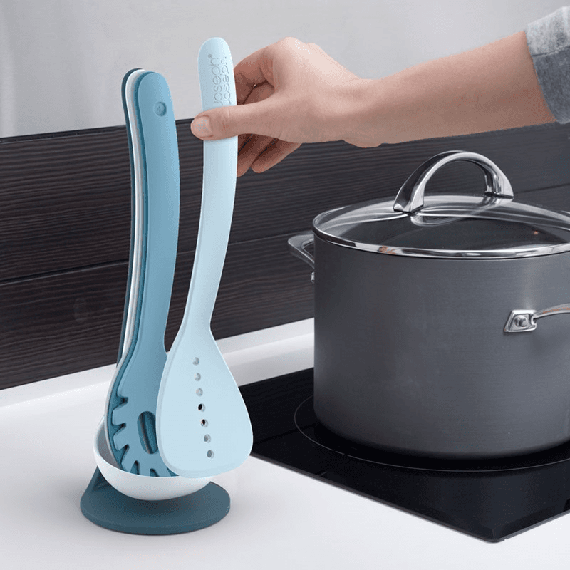 Editions 5 piece utensil set, Sky Blue