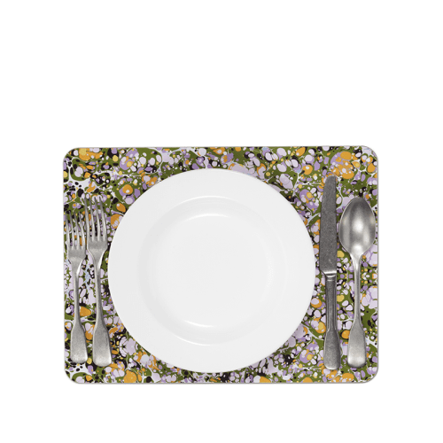 Image showing the Marble Cork Backed Placemat, W38cm x L29cm, Multi product.